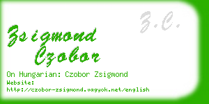 zsigmond czobor business card